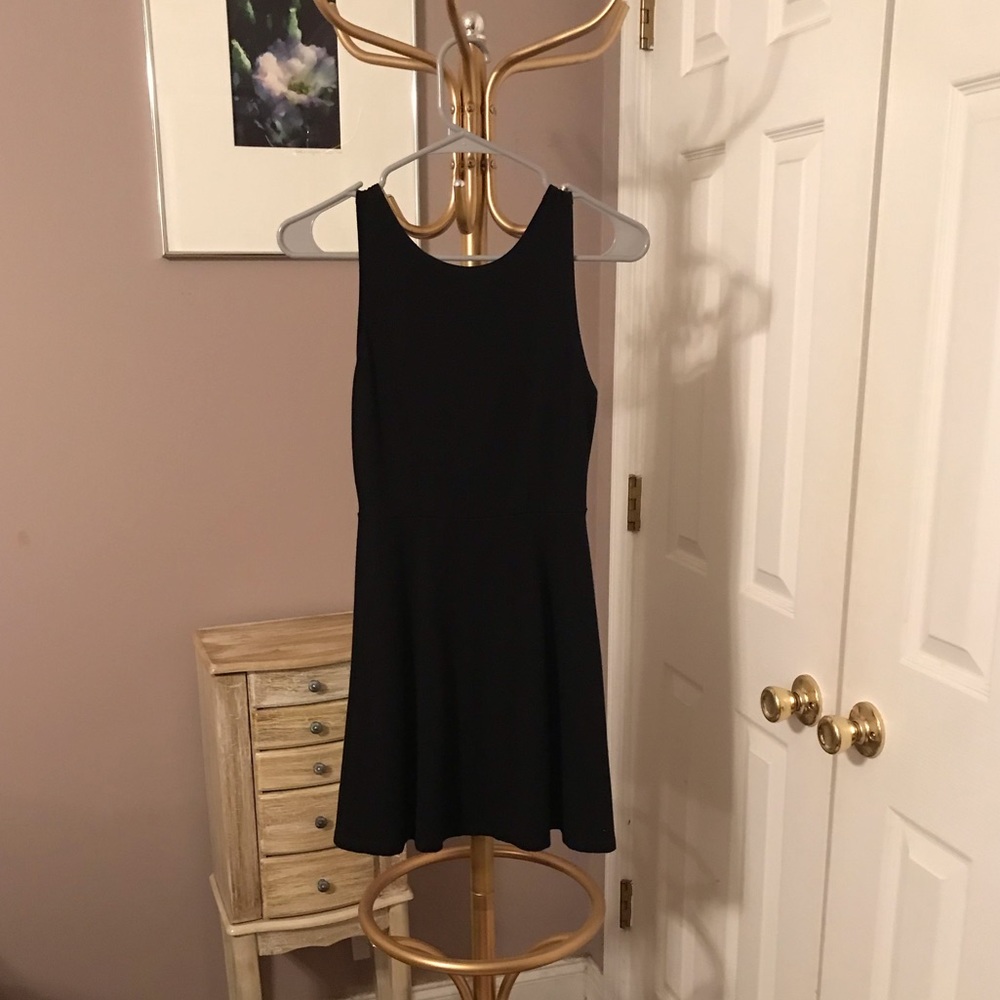 Black skater dress